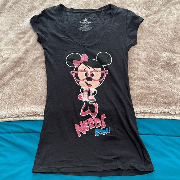 Womens Disney parks Minnie Mouse “nerds rock!” t shirt S - Picture 1 of 3